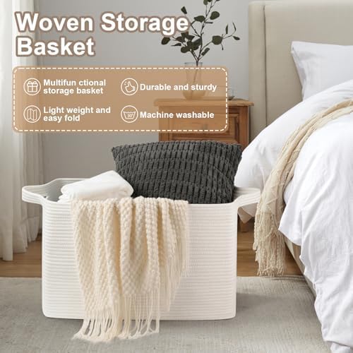 OIASKET 95L Extra Large Woven Storage Basket