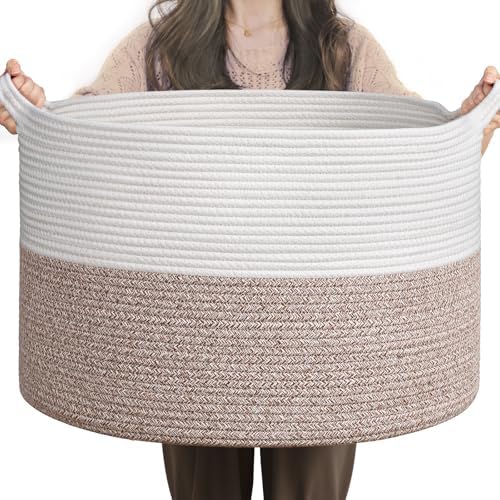 INDRESSME Large Woven Storage Basket 197 x 126