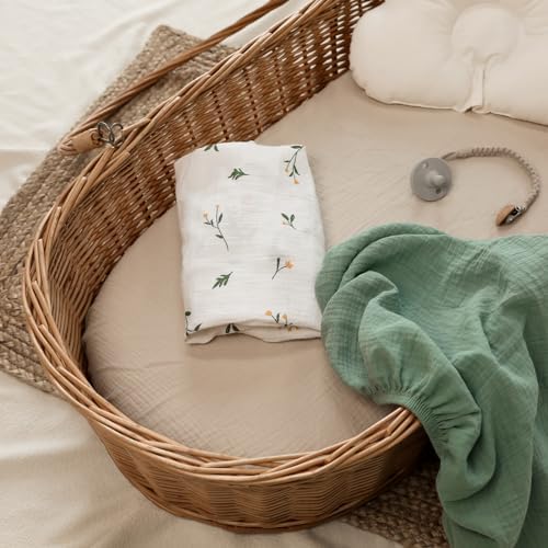 GLLQUEN BABY 3 Pack Swaddle Blankets
