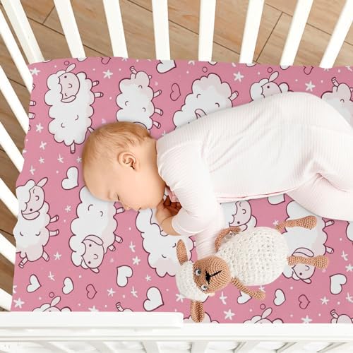 Wassud Funny Sheep Crib Sheets 27x39