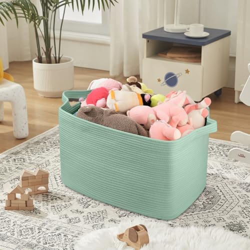 95L Extra Large Woven Storage Basket for Living Room and Nursery