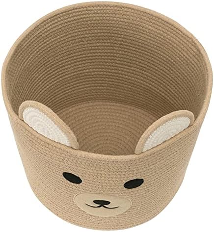 Bear Laundry Baskets with Handles Khaki
