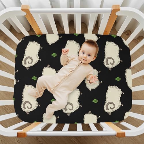 KICPOAY Fitted Crib Sheets with Elastic Band 1