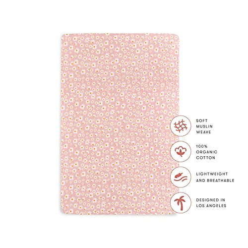 Babyletto Organic Cotton Mini Crib Sheet Daisy