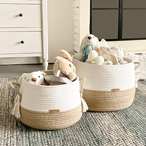 Boho Cotton Rope Basket - Large 118x98 for Stuffed Animals Storage