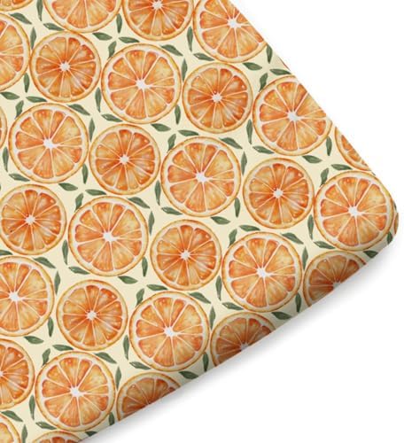 KASTLEE Cute Orange Sweet Fitted Crib Sheets 52x28