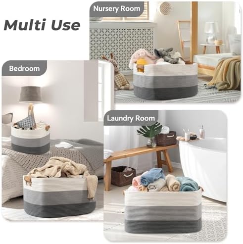 Danpinera Blanket Basket 72L Gradient Grey