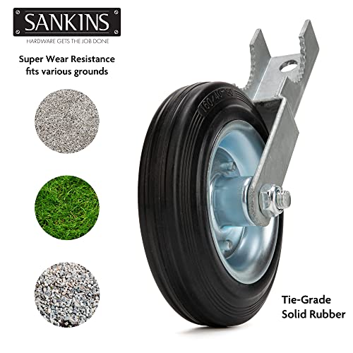 SANKINS Gate Support Wheel 6 Heavy Duty for Metal Swing Gates