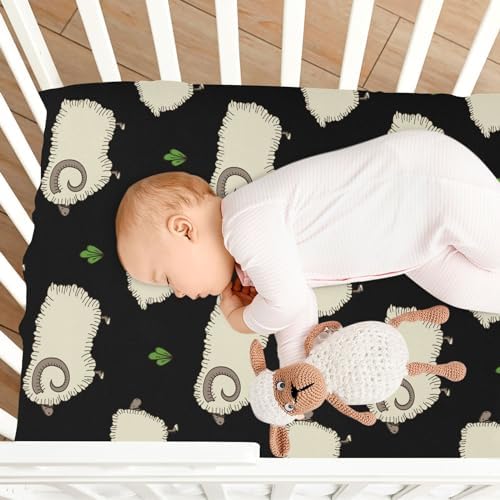 KICPOAY Fitted Crib Sheets with Elastic Band 1