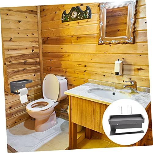 Homoyoyo Wall Mounted Toilet Paper Holder with Shelf