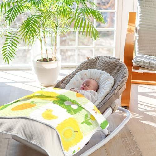 Sanluoli Monthly Milestone Blanket with Satin Trim for Baby 30x40in 1