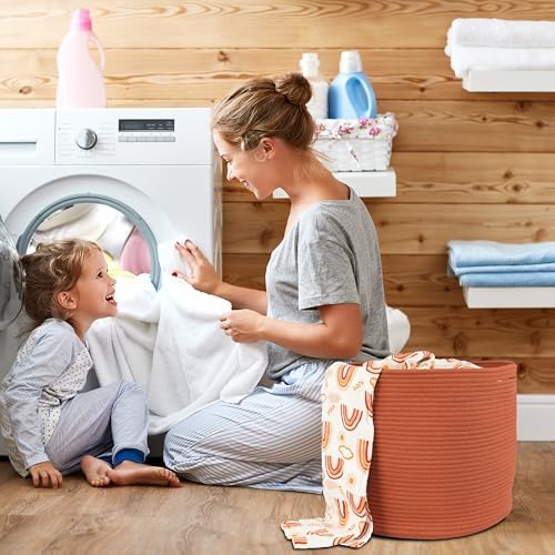 Cotton Rope Storage Basket 16x14 for Baby Kids