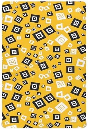 ALAZA Minimalistic Vector Crib Sheets for Girls and Boys