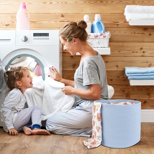 Cotton Rope Storage Basket 16 x 14 for Kids