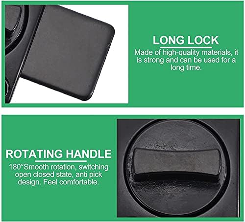 VOIV Gate Bolt 2pcs Zinc Alloy Door Lock Hasp