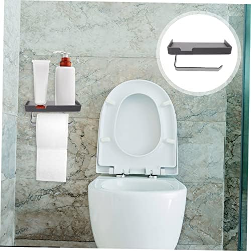 PRETYZOOM Wall Mount Toilet Paper Holder with Storage