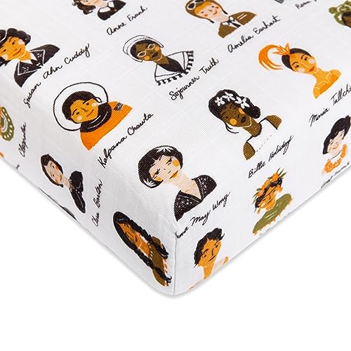 Babyletto Organic Cotton Crib Sheet - Women in History
