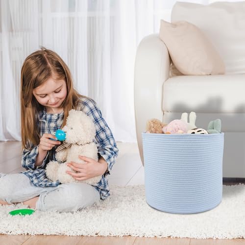 Cotton Rope Storage Basket 16 x 14 for Kids