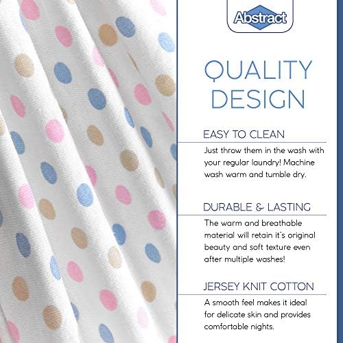 Abstract Cotton Crib Sheets - Soft Fitted Bedding for Baby