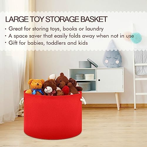 Kigai Large Round Cotton Rope Storage Basket 1