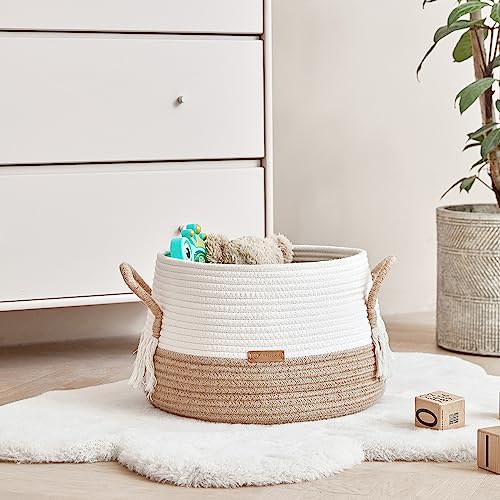 Boho Cotton Rope Basket - Large 118x98 for Stuffed Animals Storage