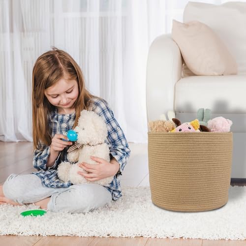 Jute Rope Storage Basket for Kids 16 x 14