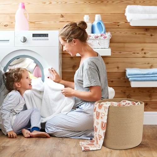 Jute Rope Storage Basket for Kids 16 x 14