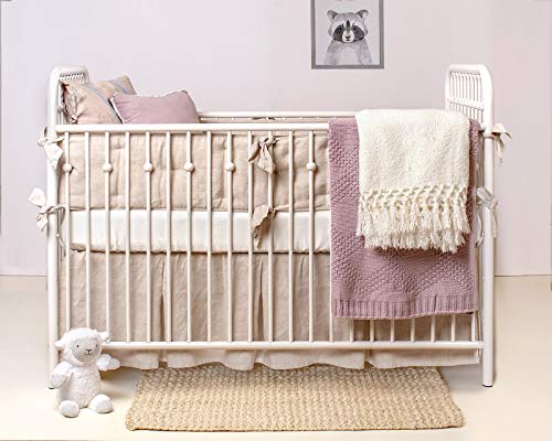 Pure Bamboo Crib Fitted Sheet - Ivory