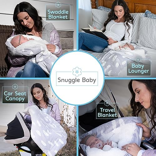 Snuggle Baby Swaddle Blanket - Boho Feathers