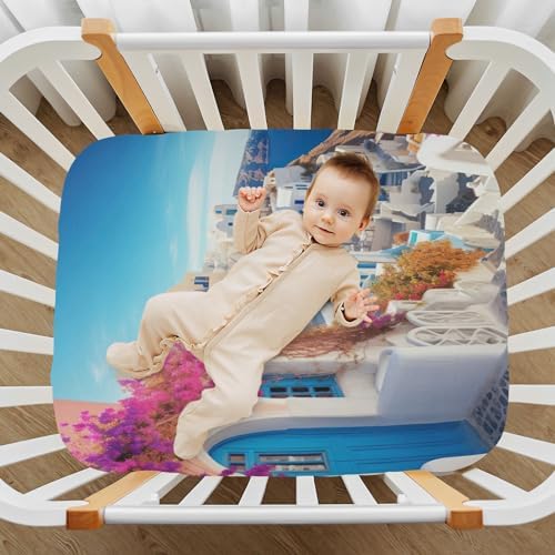 Wassud Beach House Crib Sheets Pack 28x52 Inches