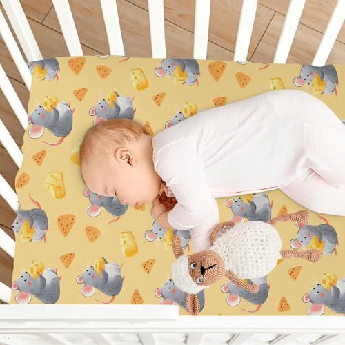 MNSRUU Crib Sheets for Boys Girls Soft Breathable Fit