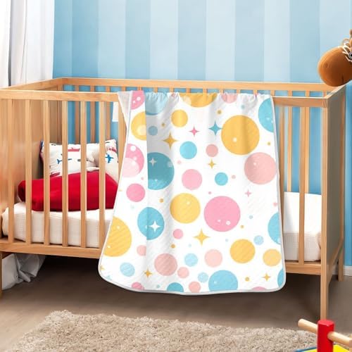 Sanluoli Cozy Cotton Muslin Swaddle Blanket 30x40in