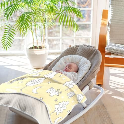 Custom Nordic Animal Deer Swaddle Blanket for Baby Girl 1