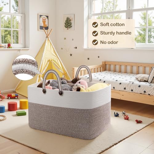 OIAHOMY 95L Woven Basket with Handles