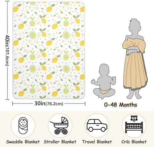 Sanluoli Baby Swaddle Blanket Breathable 30x40in