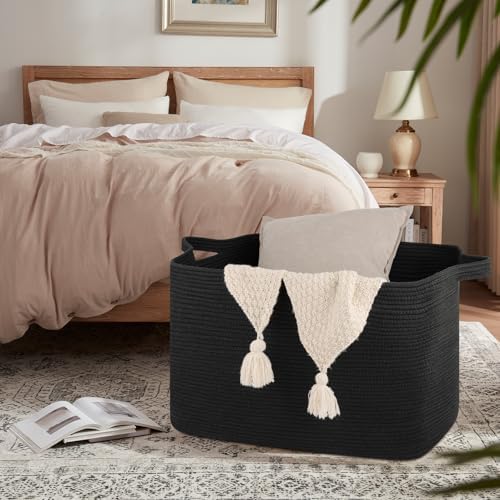 OIASKET 118L Extra Large Blanket Basket with Handle
