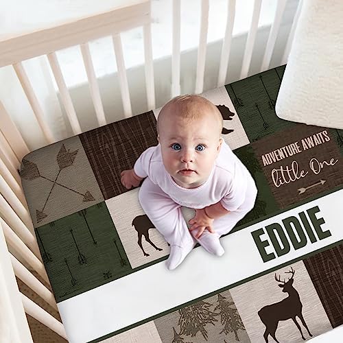 Personalized Baby Crib Sheet with Custom Name