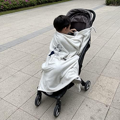 CozyMe Stroller Blanket with Sun-Shade and 3D Dino