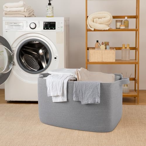 95L Cotton Woven Storage Basket for Baby Room