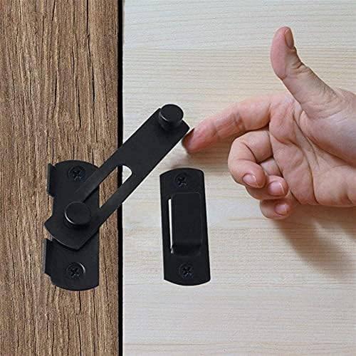 SHAUNI Door Bolt Set of 3 Black Flip Latch Gate Latches 1