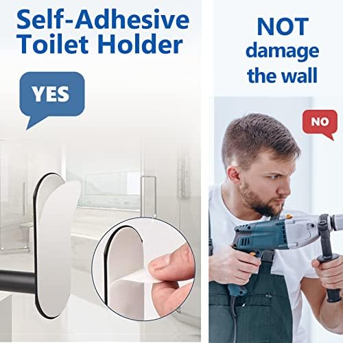 iBoffikia Self-Adhesive Toilet Paper Holder