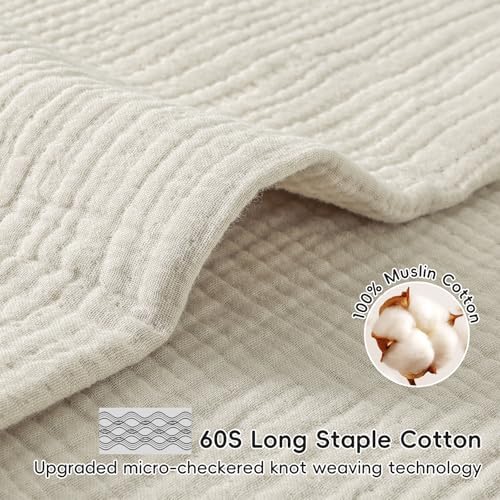 Davids Kids 47 x 47 4-Layer Muslin Blanket for Baby