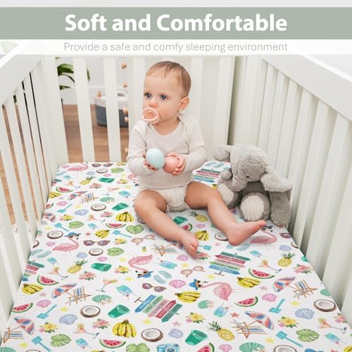 Surf Beach Summer Baby Crib Sheets 28x52