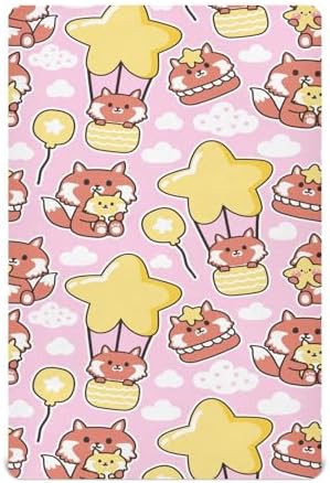 Cute Fox Star Cloud Crib Sheets for Baby Toddler