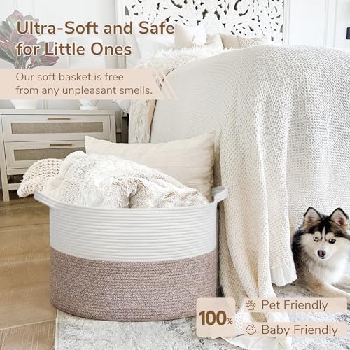 INDRESSME Large Woven Storage Basket 197 x 126