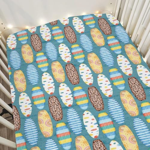 Surfboard Crib Sheets for Baby Boy Girl 52x28