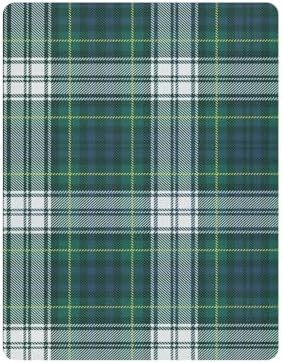 Emelivor Tartan Plaid Green Crib Sheet for Newborn Bedding