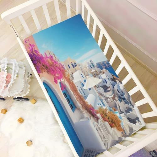 Wassud Beach House Crib Sheets Pack 28x52 Inches