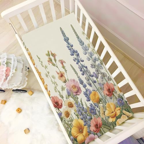 Wassud Full Bloom Crib Sheets Pack 28x52