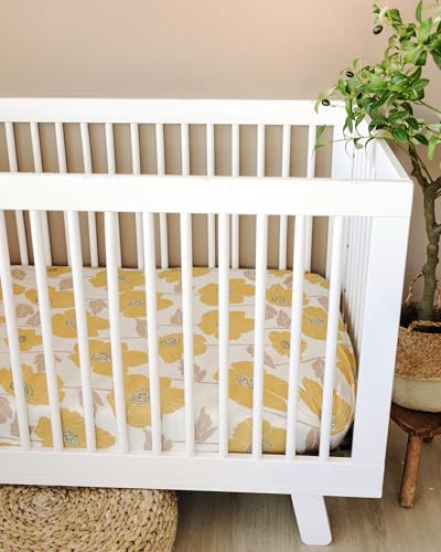 Sorrel Fern Crib Sheets - 2 Pack Neutral Poppy Fields